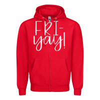 Red friday quotes Zipper Hoodie - linhVisuals