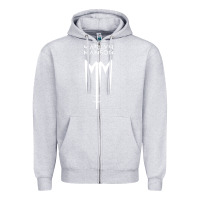 Heather Grey marlyn manson special music popular Zipper Hoodie - linhVisuals