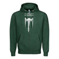 Sports Green marlyn manson special music popular Zipper Hoodie - linhVisuals