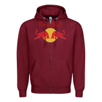 Burgundy red formula team Zipper Hoodie - linhVisuals