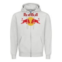 Dove Grey red formula team Zipper Hoodie - linhVisuals