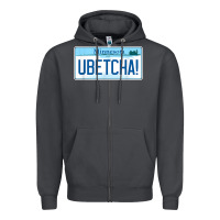 Smoke ubetcha (you betcha) minnesota license plate t shirt Zipper Hoodie - linhVisuals