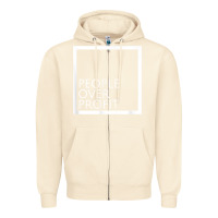 Sandshell people over profit democratic socialism pro socialist symbol t shirt Zipper Hoodie - linhVisuals