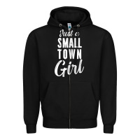 Black womens just a small town girl journey t shirt Zipper Hoodie - linhVisuals