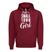 Womens Just A Small Town Girl Journey T Shirt Zipper Hoodie | Teevron