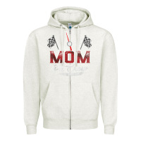 Oatmeal Heather race car mom pit crew racing family birthday party t shirt Zipper Hoodie - linhVisuals