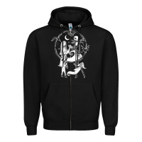 Black nightmare before christmas jack and sally t shirt Zipper Hoodie - linhVisuals