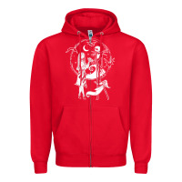 Red nightmare before christmas jack and sally t shirt Zipper Hoodie - linhVisuals
