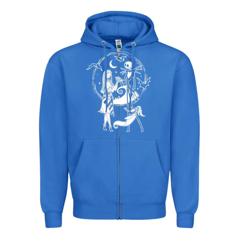 Nightmare Before Christmas Jack And Sally T Shirt Zipper Hoodie by linhVisuals | Teevron