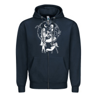 Navy nightmare before christmas jack and sally t shirt Zipper Hoodie - linhVisuals