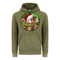 Vintage Olive Nubian Goat Christmas Vintage Hoodie - LillyAllenDesigns