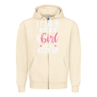 Sandshell climbing climb mountain climbing like a girl 345 climb climbing lover Zipper Hoodie - linhVisuals