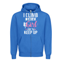 True Royal climbing climb mountain climbing like a girl 345 climb climbing lover Zipper Hoodie - linhVisuals