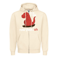 Sandshell dinosaur dino trex row t rex saurus Zipper Hoodie - linhVisuals