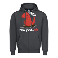 Smoke dinosaur dino trex row t rex saurus Zipper Hoodie - linhVisuals