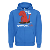 True Royal dinosaur dino trex row t rex saurus Zipper Hoodie - linhVisuals