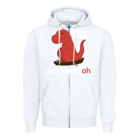 White dinosaur dino trex row t rex saurus Zipper Hoodie - linhVisuals