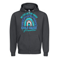 Smoke no excuse child abuse prevention awareness leopard rainbow t shirt Zipper Hoodie - linhVisuals