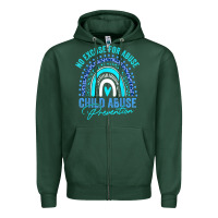 No Excuse Child Abuse Prevention Awareness Leopard Rainbow T Shirt Zipper Hoodie | Teevron