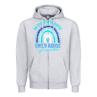 Heather Grey no excuse child abuse prevention awareness leopard rainbow t shirt Zipper Hoodie - linhVisuals
