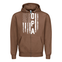 Chestnut opa gift america flag gift for men father's day pullover hoodie Zipper Hoodie - linhVisuals