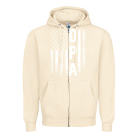 Sandshell opa gift america flag gift for men father's day pullover hoodie Zipper Hoodie - linhVisuals