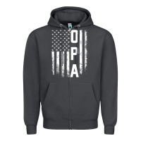 Smoke opa gift america flag gift for men father's day pullover hoodie Zipper Hoodie - linhVisuals