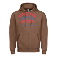 Chestnut orchids of asia kraft massage football t shirt Zipper Hoodie - linhVisuals