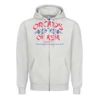 Dove Grey orchids of asia kraft massage football t shirt Zipper Hoodie - linhVisuals