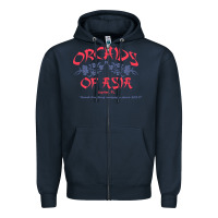 Navy orchids of asia kraft massage football t shirt Zipper Hoodie - linhVisuals
