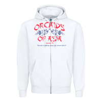 White orchids of asia kraft massage football t shirt Zipper Hoodie - linhVisuals