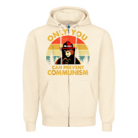 Sandshell vintage only you can prevent communism funny bear camping t shirt Zipper Hoodie - linhVisuals