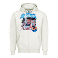 Oatmeal Heather Jonathan Isaac Vintage Zipper Hoodie - linhVisuals