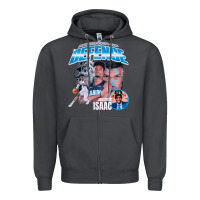 Smoke Jonathan Isaac Vintage Zipper Hoodie - linhVisuals