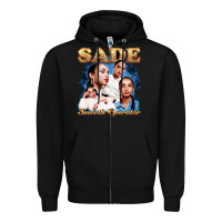 Black Sade Love Deluxe Rare Zipper Hoodie - linhVisuals