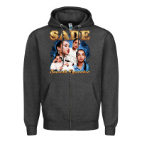 Charcoal Heather Sade Love Deluxe Rare Zipper Hoodie - linhVisuals
