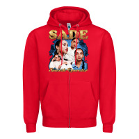 Red Sade Love Deluxe Rare Zipper Hoodie - linhVisuals