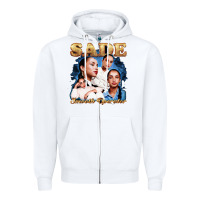 White Sade Love Deluxe Rare Zipper Hoodie - linhVisuals