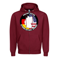 Burgundy proudly served bitburg air base germany military veteran t shirt Zipper Hoodie - linhVisuals