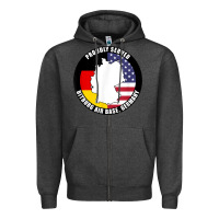 Charcoal Heather proudly served bitburg air base germany military veteran t shirt Zipper Hoodie - linhVisuals