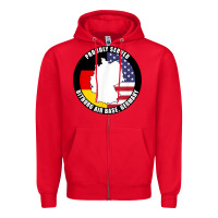 Proudly Served Bitburg Air Base Germany Military Veteran T Shirt Zipper Hoodie | Teevron