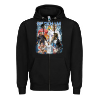 Black David Beckham Vintage Zipper Hoodie - linhVisuals