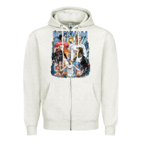 Oatmeal Heather David Beckham Vintage Zipper Hoodie - linhVisuals
