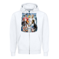 White David Beckham Vintage Zipper Hoodie - linhVisuals