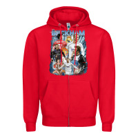 Red David Beckham Vintage Zipper Hoodie - linhVisuals