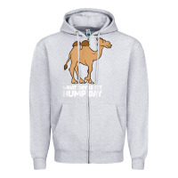 Heather Grey what day is it hump day funny camels hump day t shirt Zipper Hoodie - linhVisuals