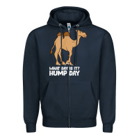 Navy what day is it hump day funny camels hump day t shirt Zipper Hoodie - linhVisuals