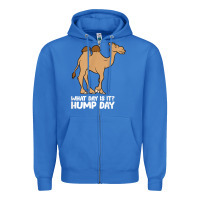 True Royal what day is it hump day funny camels hump day t shirt Zipper Hoodie - linhVisuals