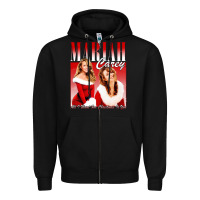 Black Mariah Carey Vintage Zipper Hoodie - linhVisuals