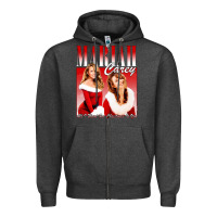 Charcoal Heather Mariah Carey Vintage Zipper Hoodie - linhVisuals